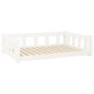 vidaXL Cama para perros madera maciza de pino blanco 105,5x75,5x28 cm vidaXL Cama para perros madera maciza de pino blanco 105,5x75,5x28 cm