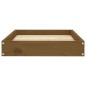 vidaXL Cama para perros madera maciza pino marrón miel 61,5x49x9 cm vidaXL Cama para perros madera maciza pino marrón miel 61,5x49x9 cm