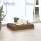 vidaXL Cama para perros madera maciza pino marrón miel 61,5x49x9 cm vidaXL Cama para perros madera maciza pino marrón miel 61,5x49x9 cm