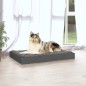 vidaXL Cama para perros madera maciza de pino gris 91,5x64x9 cm vidaXL Cama para perros madera maciza de pino gris 91,5x64x9 cm