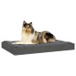 vidaXL Cama para perros madera maciza de pino gris 91,5x64x9 cm vidaXL Cama para perros madera maciza de pino gris 91,5x64x9 cm