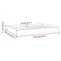 vidaXL Cama para perros madera maciza de pino gris 91,5x64x9 cm vidaXL Cama para perros madera maciza de pino gris 91,5x64x9 cm