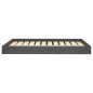vidaXL Cama para perros madera maciza de pino gris 101,5x74x9 cm