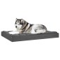 vidaXL Cama para perros madera maciza de pino gris 101,5x74x9 cm