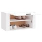 vidaXL Mueble zapatero pared madera contrachapada blanco 70x35x38 cm vidaXL Mueble zapatero pared madera contrachapada blanco 70x35x38 cm