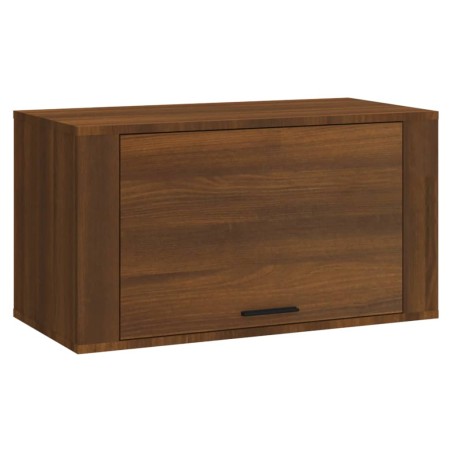 vidaXL Mueble zapatero pared madera pino marrón roble 70x35x38 cm