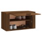 vidaXL Mueble zapatero pared madera pino marrón roble 70x35x38 cm vidaXL Mueble zapatero pared madera pino marrón roble 70x35x38 cm