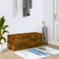 vidaXL Mueble zapatero pared contrachapada roble ahumado 100x35x38 cm vidaXL Mueble zapatero pared contrachapada roble ahumado 100x35x38 cm