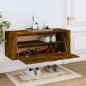 vidaXL Mueble zapatero pared contrachapada roble ahumado 100x35x38 cm vidaXL Mueble zapatero pared contrachapada roble ahumado 100x35x38 cm