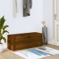 vidaXL Mueble zapatero pared contrachapada marrón roble 100x35x38 cm vidaXL Mueble zapatero pared contrachapada marrón roble 100x35x38 cm