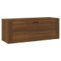 vidaXL Mueble zapatero pared contrachapada marrón roble 100x35x38 cm vidaXL Mueble zapatero pared contrachapada marrón roble 100x35x38 cm