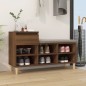 vidaXL Mueble zapatero madera contrachapada roble marrón 102x36x60 cm vidaXL Mueble zapatero madera contrachapada roble marrón 102x36x60 cm