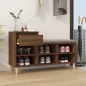 vidaXL Mueble zapatero madera contrachapada roble marrón 102x36x60 cm vidaXL Mueble zapatero madera contrachapada roble marrón 102x36x60 cm