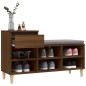 vidaXL Mueble zapatero madera contrachapada roble marrón 102x36x60 cm vidaXL Mueble zapatero madera contrachapada roble marrón 102x36x60 cm