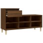 vidaXL Mueble zapatero madera contrachapada roble marrón 102x36x60 cm vidaXL Mueble zapatero madera contrachapada roble marrón 102x36x60 cm