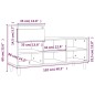 vidaXL Mueble zapatero madera contrachapada roble marrón 102x36x60 cm vidaXL Mueble zapatero madera contrachapada roble marrón 102x36x60 cm