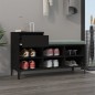 vidaXL Mueble zapatero madera contrachapada negro 102x36x60 cm vidaXL Mueble zapatero madera contrachapada negro 102x36x60 cm