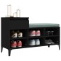 vidaXL Mueble zapatero madera contrachapada negro 102x36x60 cm vidaXL Mueble zapatero madera contrachapada negro 102x36x60 cm