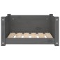 vidaXL Cama para perros madera maciza de pino gris 55,5x45,5x28 cm vidaXL Cama para perros madera maciza de pino gris 55,5x45,5x28 cm