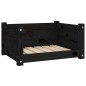 vidaXL Cama para perros madera maciza de pino negro 55,5x45,5x28 cm vidaXL Cama para perros madera maciza de pino negro 55,5x45,5x28 cm