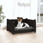 vidaXL Cama para perros madera maciza de pino negro 55,5x45,5x28 cm vidaXL Cama para perros madera maciza de pino negro 55,5x45,5x28 cm