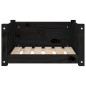 vidaXL Cama para perros madera maciza de pino negro 55,5x45,5x28 cm vidaXL Cama para perros madera maciza de pino negro 55,5x45,5x28 cm