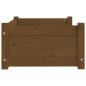 vidaXL Cama para perros madera maciza pino marrón miel 65,5x50,5x28 cm
