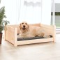 vidaXL Cama para perros madera maciza de pino 75,5x55,5x28 cm vidaXL Cama para perros madera maciza de pino 75,5x55,5x28 cm