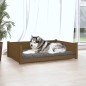 vidaXL Cama para perros madera de pino marrón miel 105,5x75,5x28 cm vidaXL Cama para perros madera de pino marrón miel 105,5x75,5x28 cm
