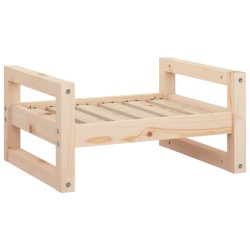 vidaXL Cama para perros madera maciza de pino 55,5x45,5x28 cm