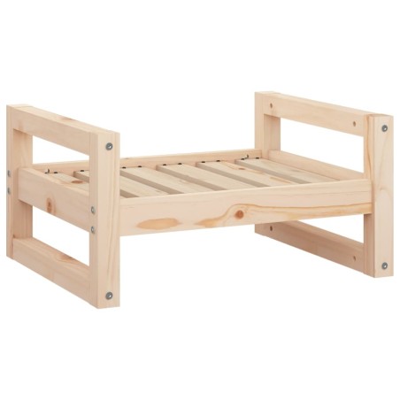 vidaXL Cama para perros madera maciza de pino 55,5x45,5x28 cm