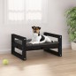 vidaXL Cama para perros madera maciza de pino negro 55,5x45,5x28 cm vidaXL Cama para perros madera maciza de pino negro 55,5x45,5x28 cm