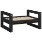 vidaXL Cama para perros madera maciza de pino negro 55,5x45,5x28 cm vidaXL Cama para perros madera maciza de pino negro 55,5x45,5x28 cm