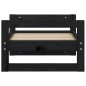 vidaXL Cama para perros madera maciza de pino negro 55,5x45,5x28 cm vidaXL Cama para perros madera maciza de pino negro 55,5x45,5x28 cm