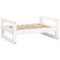 vidaXL Cama para perros madera maciza de pino blanco 65,5x50,5x28 cm vidaXL Cama para perros madera maciza de pino blanco 65,5x50,5x28 cm