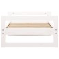 vidaXL Cama para perros madera maciza de pino blanco 65,5x50,5x28 cm vidaXL Cama para perros madera maciza de pino blanco 65,5x50,5x28 cm
