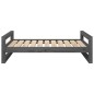 vidaXL Cama para perros madera maciza de pino gris 95,5x65,5x28 cm vidaXL Cama para perros madera maciza de pino gris 95,5x65,5x28 cm