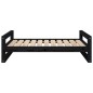 vidaXL Cama para perros madera maciza de pino negro 95,5x65,5x28 cm vidaXL Cama para perros madera maciza de pino negro 95,5x65,5x28 cm
