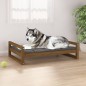 vidaXL Cama para perros madera de pino marrón miel 105,5x75,5x28 cm vidaXL Cama para perros madera de pino marrón miel 105,5x75,5x28 cm