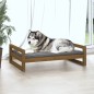 vidaXL Cama para perros madera de pino marrón miel 105,5x75,5x28 cm vidaXL Cama para perros madera de pino marrón miel 105,5x75,5x28 cm