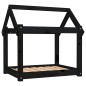 vidaXL Cama para perros madera maciza de pino negro 71x55x70 cm vidaXL Cama para perros madera maciza de pino negro 71x55x70 cm