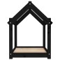 vidaXL Cama para perros madera maciza de pino negro 71x55x70 cm vidaXL Cama para perros madera maciza de pino negro 71x55x70 cm