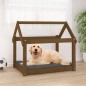 vidaXL Cama para perros madera maciza pino marrón miel 81x60x70 cm vidaXL Cama para perros madera maciza pino marrón miel 81x60x70 cm