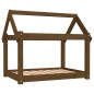 vidaXL Cama para perros madera maciza pino marrón miel 81x60x70 cm vidaXL Cama para perros madera maciza pino marrón miel 81x60x70 cm