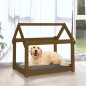 vidaXL Cama para perros madera maciza pino marrón miel 81x60x70 cm vidaXL Cama para perros madera maciza pino marrón miel 81x60x70 cm