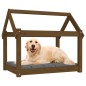 vidaXL Cama para perros madera maciza pino marrón miel 81x60x70 cm vidaXL Cama para perros madera maciza pino marrón miel 81x60x70 cm