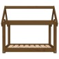 vidaXL Cama para perros madera maciza pino marrón miel 81x60x70 cm vidaXL Cama para perros madera maciza pino marrón miel 81x60x70 cm