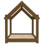 vidaXL Cama para perros madera maciza pino marrón miel 81x60x70 cm vidaXL Cama para perros madera maciza pino marrón miel 81x60x70 cm