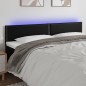 vidaXL Cabecero con LED cuero sintético negro 180x5x78/88 cm vidaXL Cabecero con LED cuero sintético negro 180x5x78/88 cm