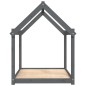 vidaXL Cama para perros madera maciza de pino gris 111x80x100 cm